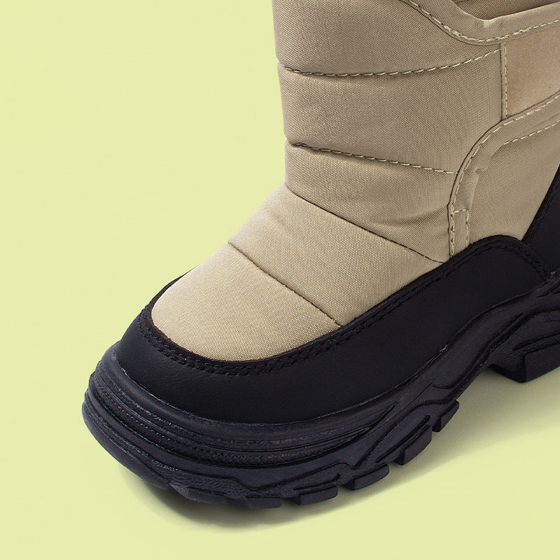 Warm Thick-soled Boots For Boys High-top Insulated Cotton Sneakers - Cindi Book