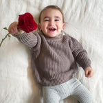 Simple Solid Color Girls' Round Neck Base Knitwear - Cindi Book