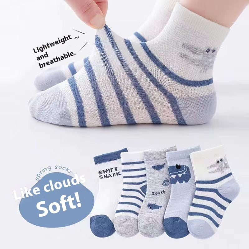 Children's Socks Tube Socks Springsummer Thin Breathable - Cindi Book