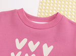 Girls' 2026 Spring Collection New Style Top - Cute And Casual Pullover Hooded Shirt For Children - Children's Heart-shaped Collar Sweatshirt - Cindi Book