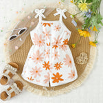 Summer New Girls' Jumpsuit Printed Sling - Cindi Book