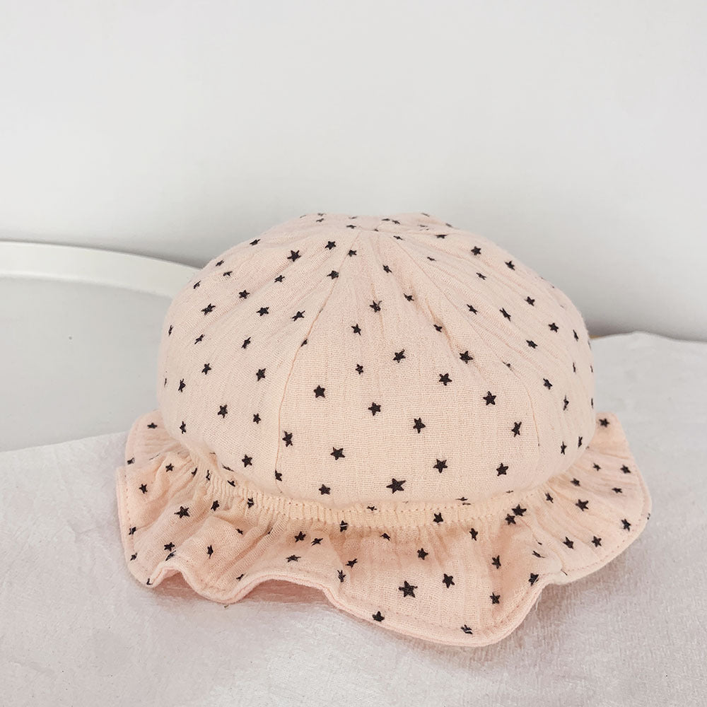 Baby Fisherman Double Polka Dot Baby Sun Hat - Cindi Book