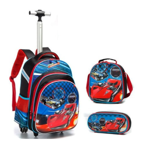 Three-piece Trolley Bag For Primary School Students - Cindi Book