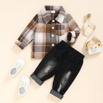 Fashion Personality Leisure Children Denim Suit - Cindi Book