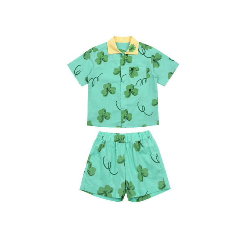 Fashion Printed T-shirt Shorts For Boys And Girls - Cindi Book