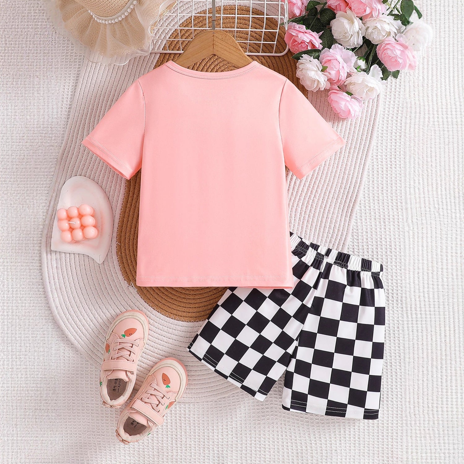 New Children's Cute Sweet T-shirt Shorts Two-piece Set - Cindi Book