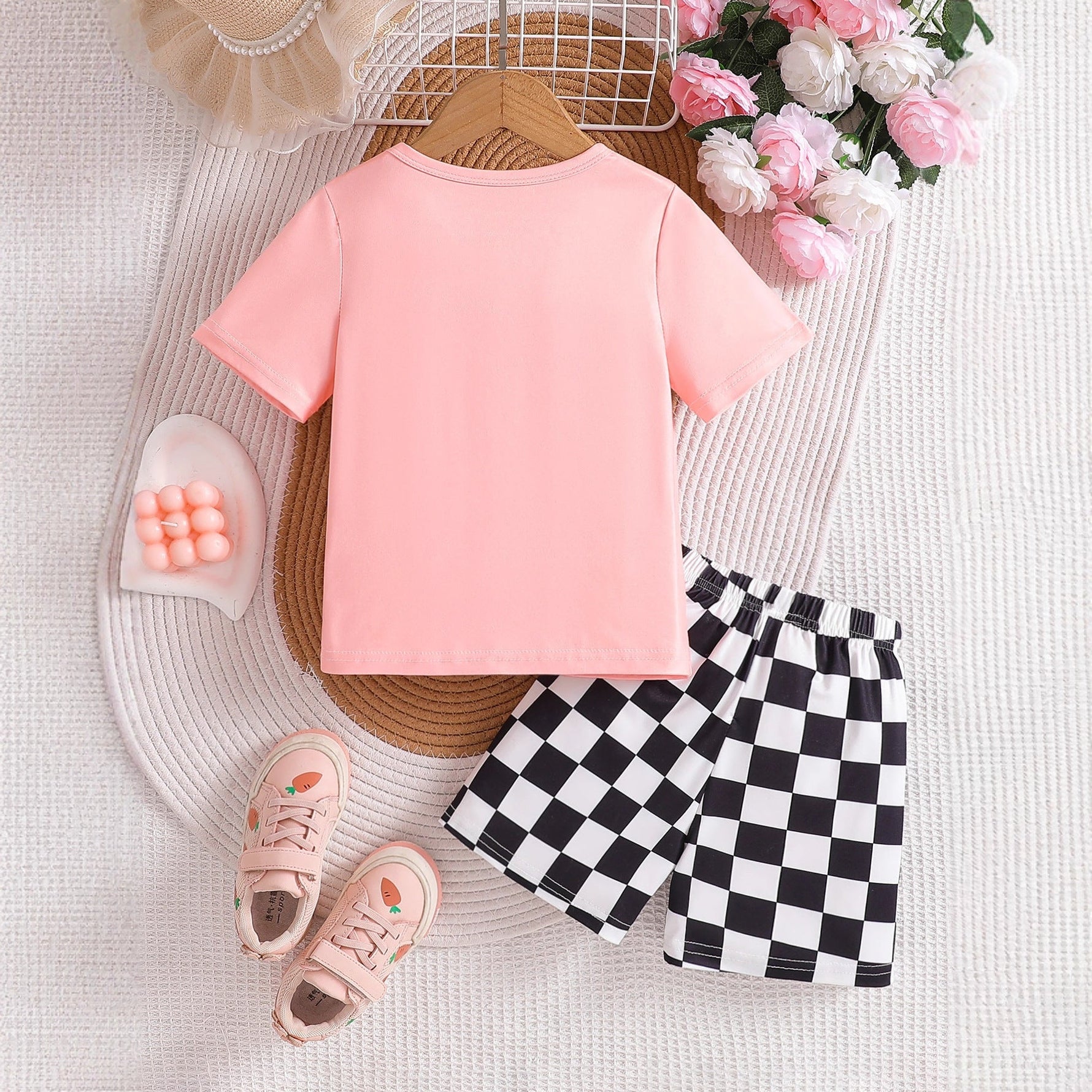 New Children's Cute Sweet T-shirt Shorts Two-piece Set - Cindi Book