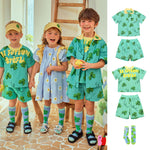 Fashion Printed T-shirt Shorts For Boys And Girls - Cindi Book