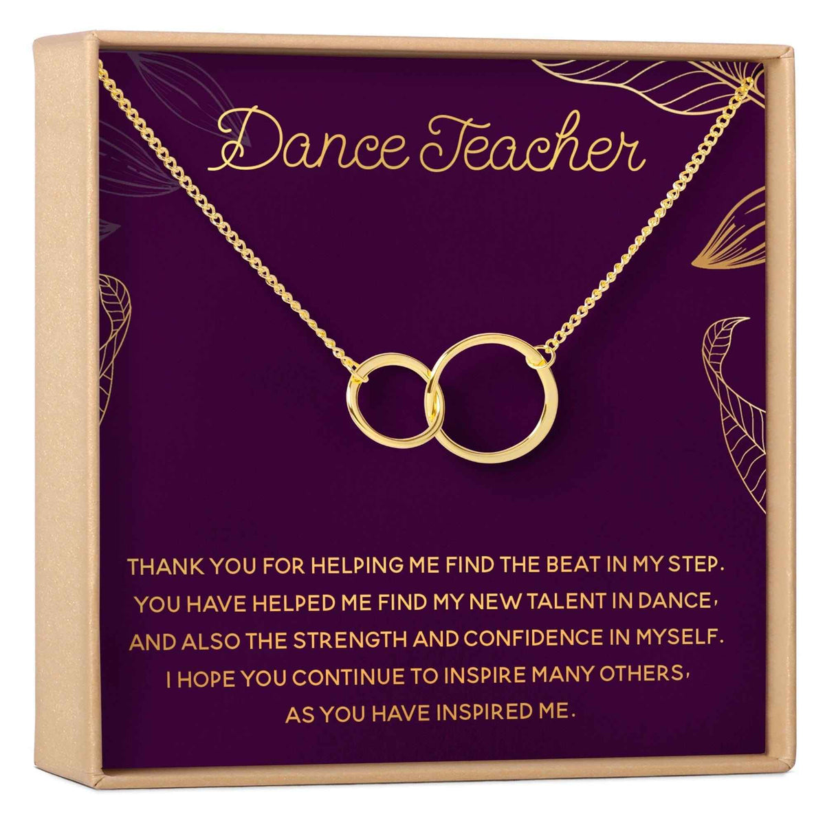 Dance Teacher Necklace, Multiple Styles Jewelry