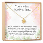 Daughter of the Bride Lotus Necklace