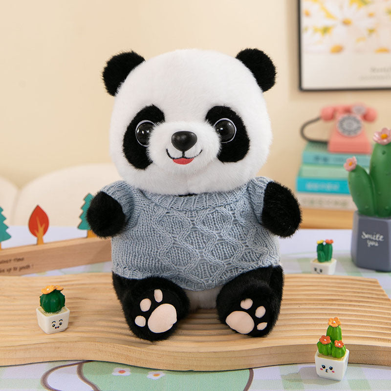 Cute Panda Plush Toy Wearing Clothes - Cindi Book