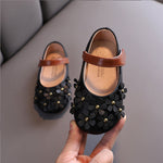 Girls' Small Leather Shoes, Female Babies, Flower Single Shoes, Soft Soles, Little Girls - Cindi Book