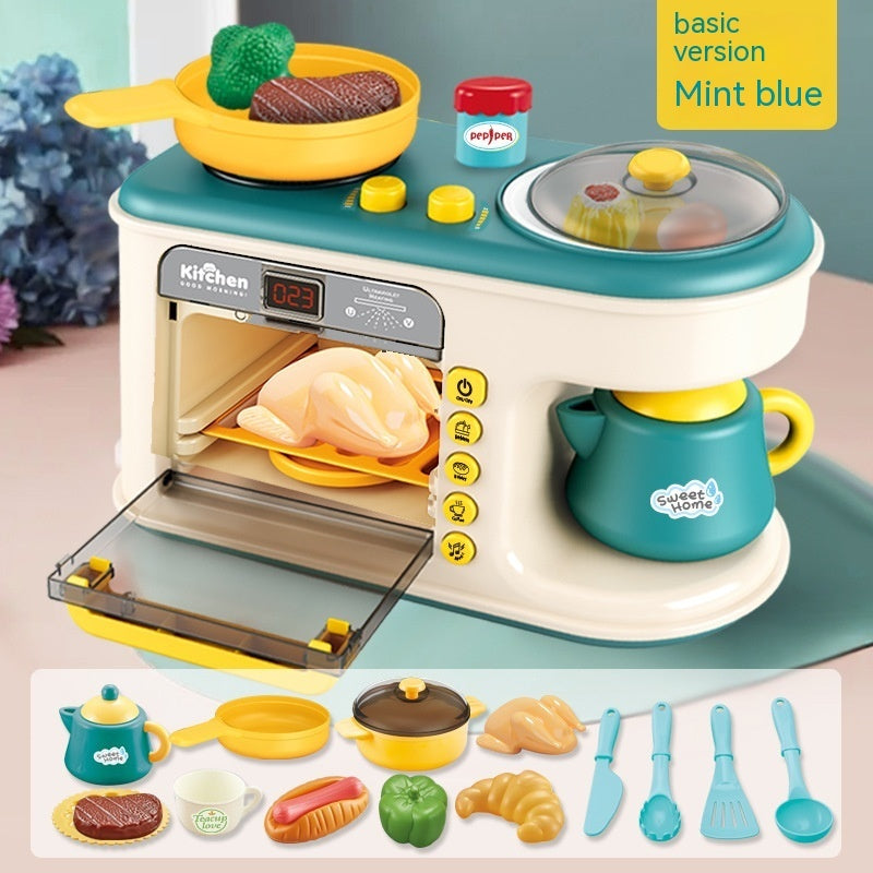 Children's Play House Kitchen Toys Simulation Kitchenware Breakfast Machine Toys - Cindi Book