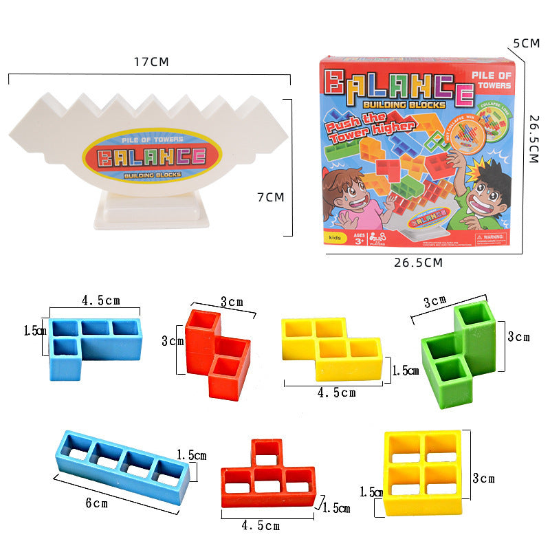 Balance Stacking Board Games Kids Adults Tower Block Toys For Family Parties Travel Games Boys Girls Puzzle Buliding Blocks Toy - Cindi Book