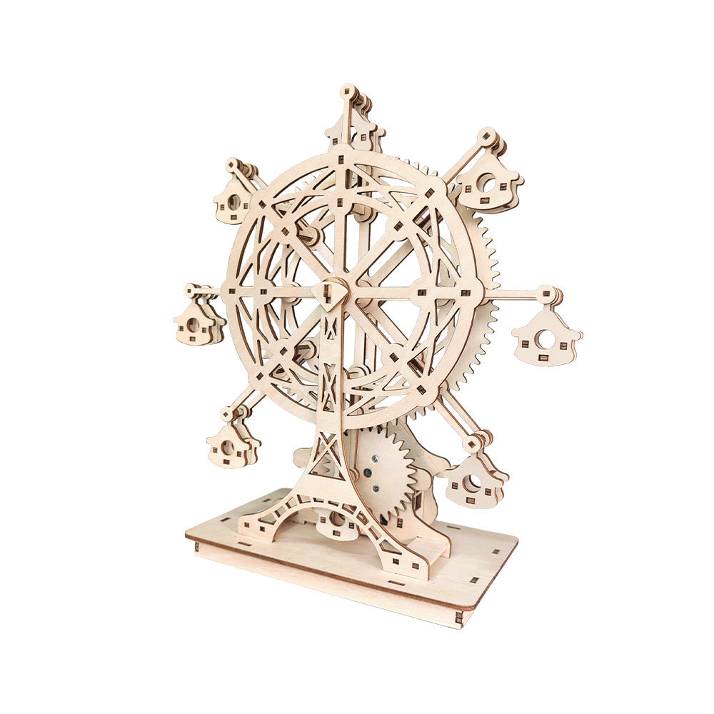 Rotating Ferris Wheel Music Box Educational Assembling Puzzle Toys - Cindi Book