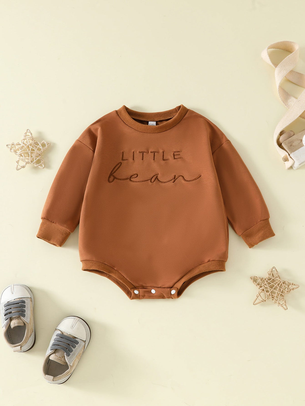 Children Alphabet Embroidery Long-sleeve Jumpsuit - Cindi Book