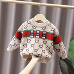Boys' Velvet Thickening Sweater Girls' Pullover - Cindi Book
