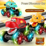 Inertial Sliding Model Light Pressing Dinosaur Toy Car - Cindi Book