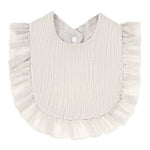 Ruffled Cotton Gauze Lace Bib Saliva Pocket - Cindi Book