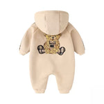 AutumnWinter Fleece- Lined Onesie For Newborn Babies - Cindi Book
