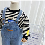 Children's Popular Denim Simple Suspender Pants - Cindi Book