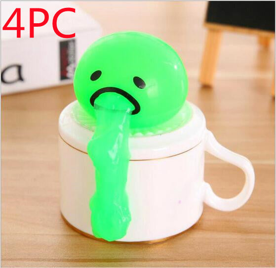 Puking Ball Brother Egg Yolk Pinch Vomit Spoof And Play Tricky Toys - Cindi Book