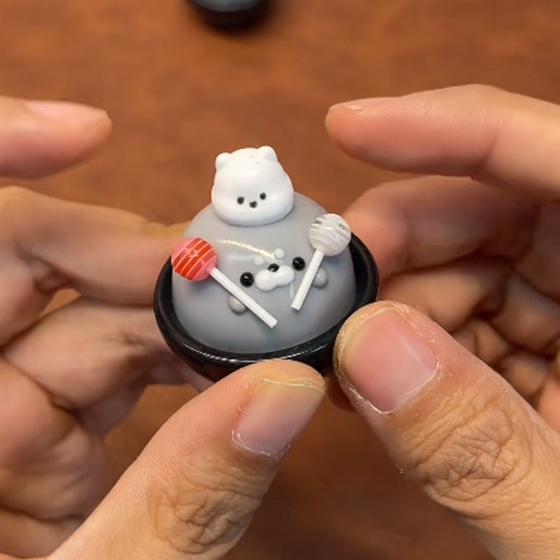 Lollipop-shaped Little Seal Toy With A Hand-painted Noseperfect As A Stress-relief Gadget - Cindi Book