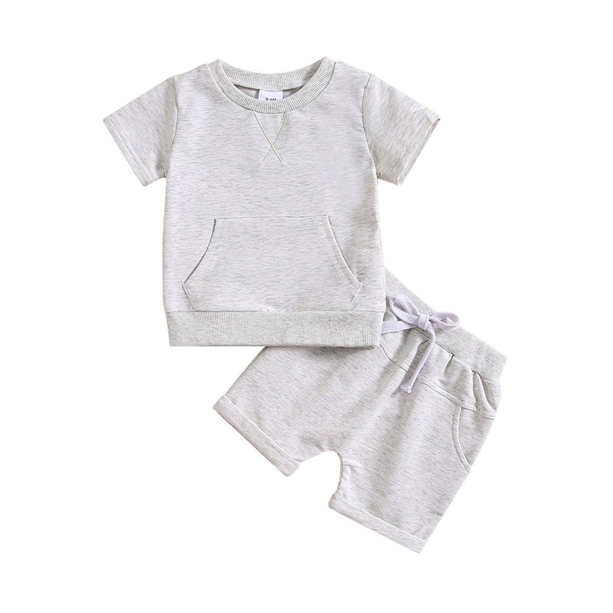 Boys And Girls Alphabet Embroidery Two-piece Suit - Cindi Book