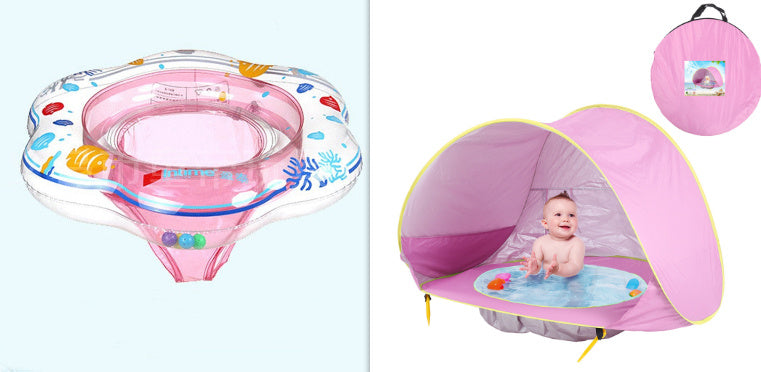 Baby Beach Tent Kids Outdoor Camping Easy Fold Up Waterproof  Up Sun Awning Tent UV-protecting - Cindi Book