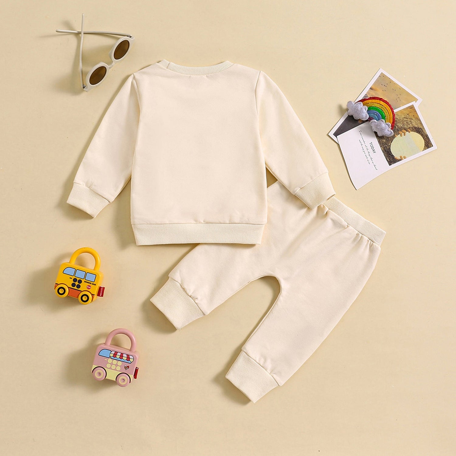 Children's Suit 0-3 Years Old Girl's Clothes Long-sleeved Sweater Fashionable Outer Wear Sweatpants - Cindi Book