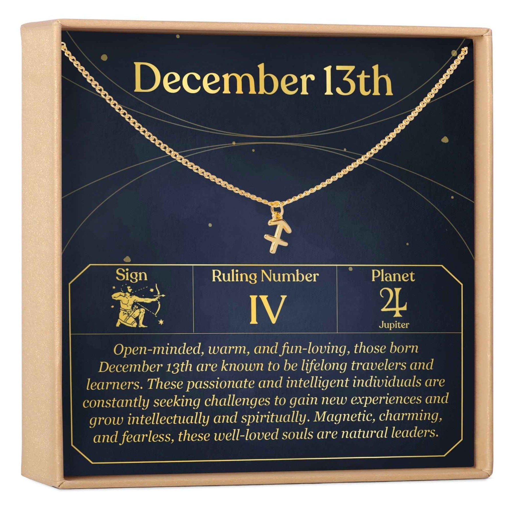 December 13th Sagittarius Necklace