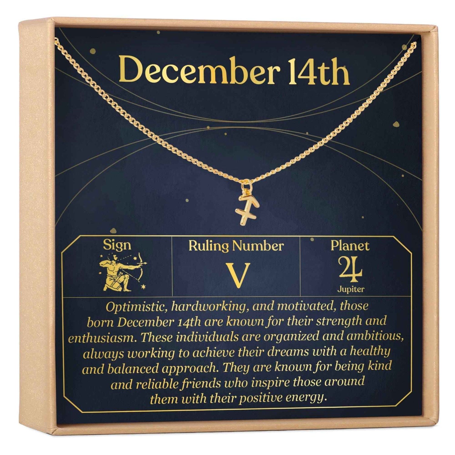 December 14th Sagittarius Necklace