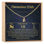 December 25th Capricorn Necklace