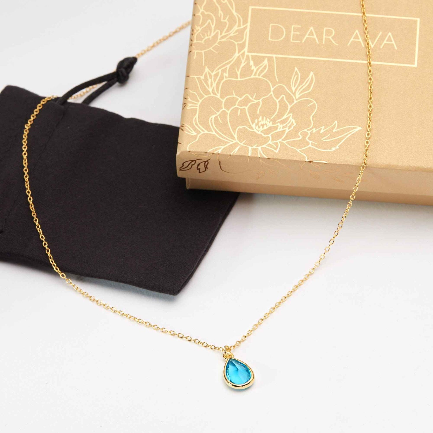 December Birthday Gemstone Necklace