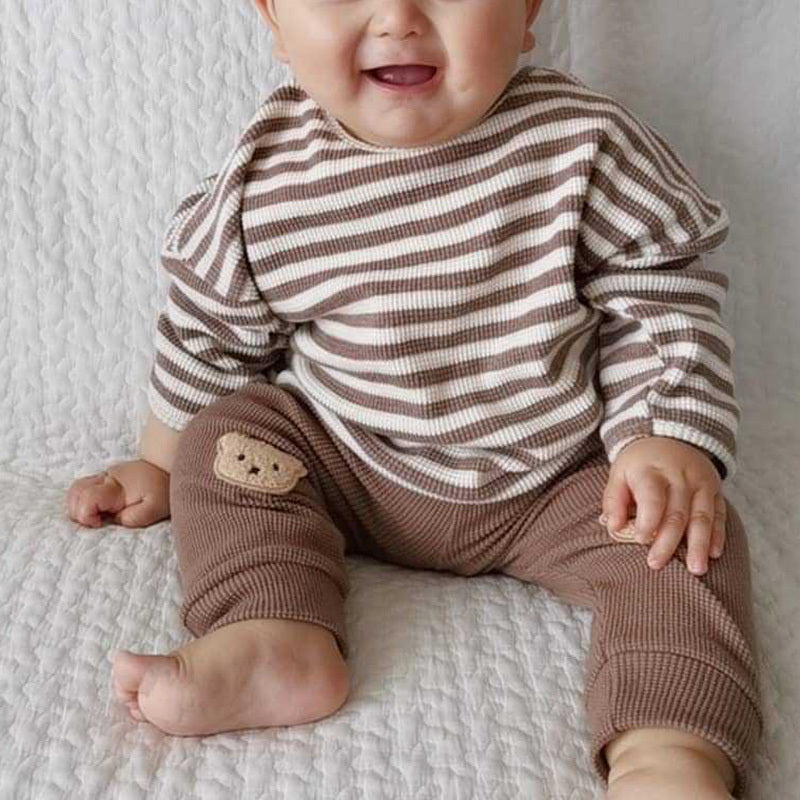 Cute And Comfortable Striped Top For Babies - Cindi Book