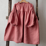 Girls' Ramie Cotton Dress Nordic Style - Cindi Book