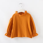 Spring New Children's Japan And South Korea Magnanimous Cotton Crinkle Tops - Cindi Book