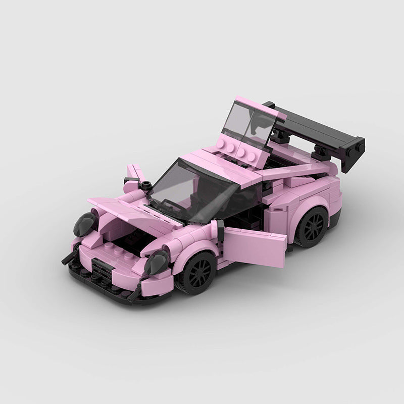 Small Particle Children Education Toy Car Racing Model Moc Building Blocks