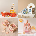 Amazon Baby Early Education Educational Stacking Rocket Boy Girl House Castle Assembling Toys - Cindi Book