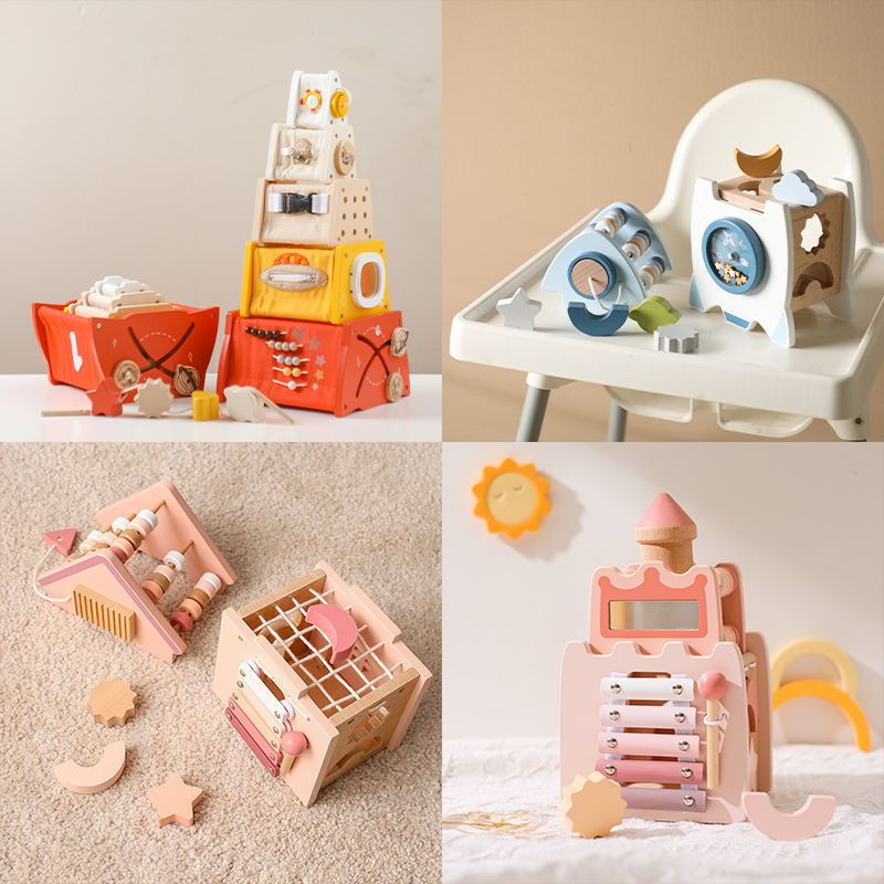 Amazon Baby Early Education Educational Stacking Rocket Boy Girl House Castle Assembling Toys - Cindi Book