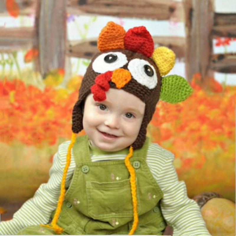 Thanksgiving hand-woven turkey hat - Cindi Book