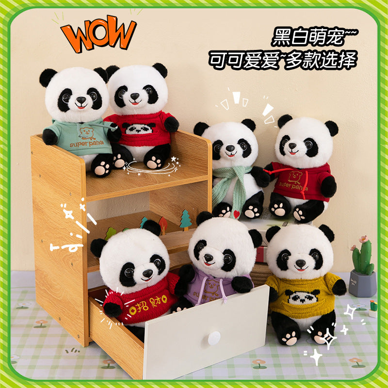 Cute Panda Plush Toy Wearing Clothes - Cindi Book