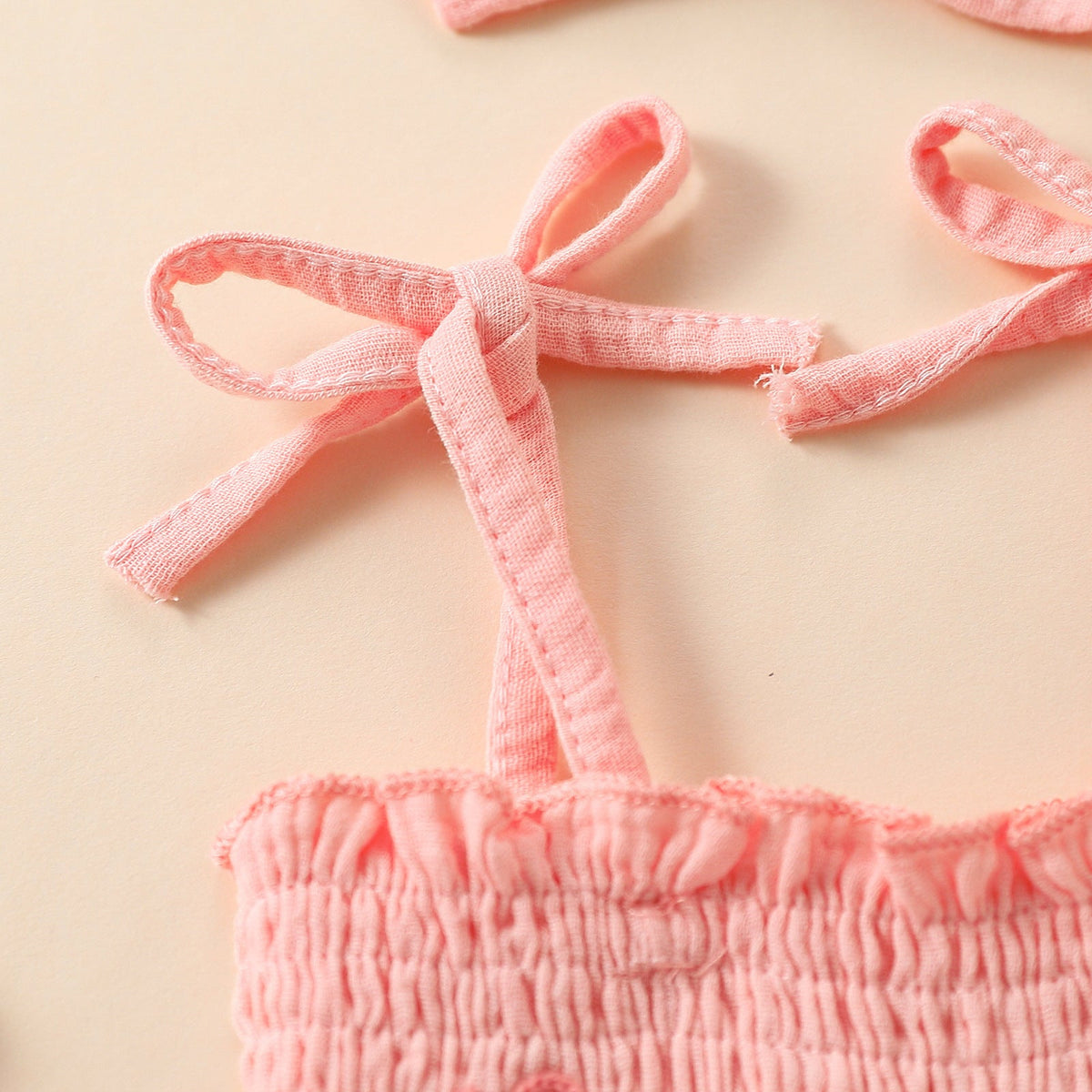 Towel Embroidery Mesh Slip Dress Bowknot Headband Two-piece Set - Cindi Book