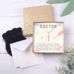 Doctor Cross Earring and Necklace  Jewelry Set