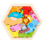 Children's Animal Fruit Creative Three-dimensional Puzzle Puzzle Educational Toys - Cindi Book