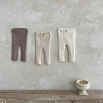 Infant Toddler Home Wearable Sunken Stripe Knitted Leggings - Cindi Book
