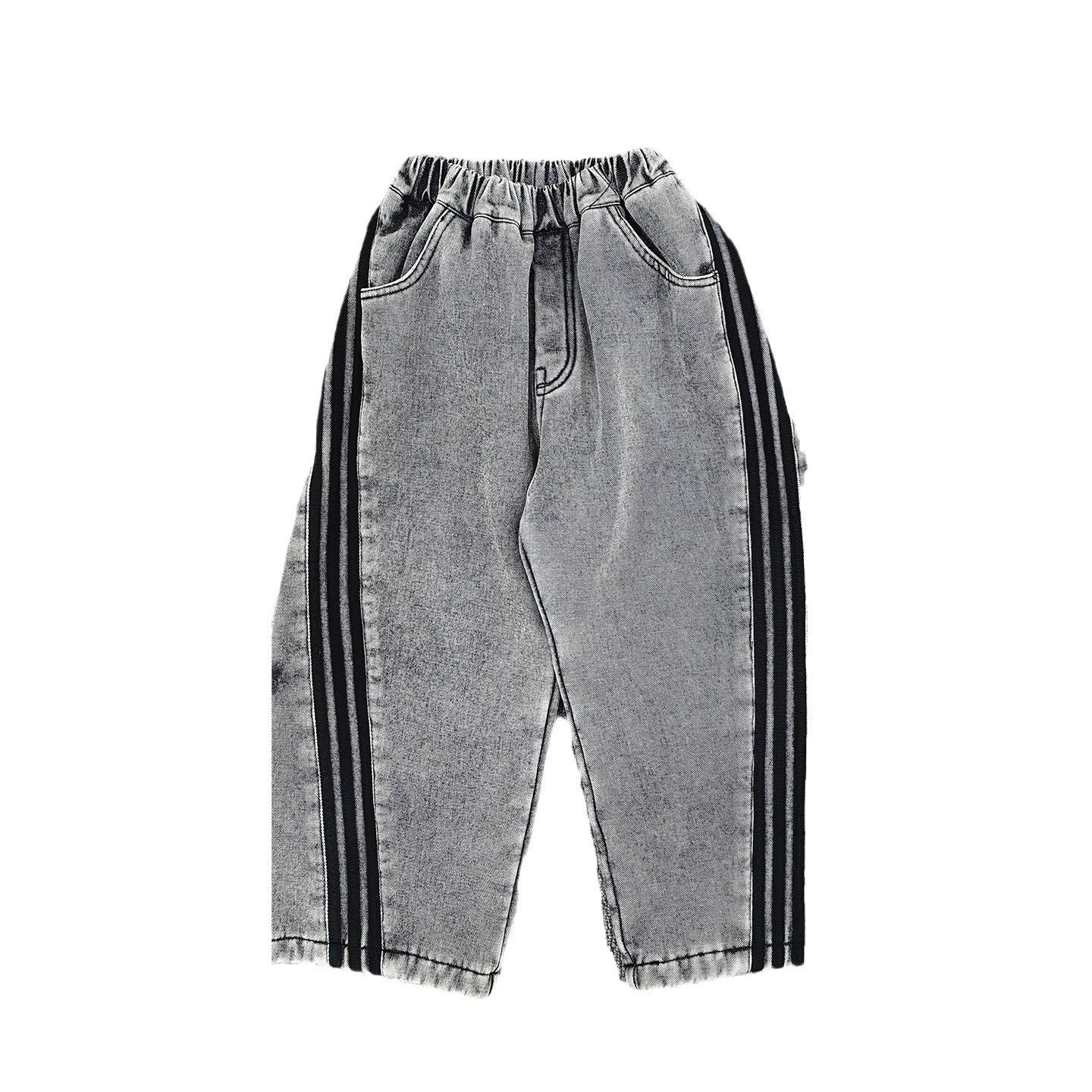 Autumn And Winter New Children Fleece Padded Jeans Warm - Cindi Book