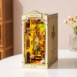 Rolife Floral Corner DIY Book Nook Shelf Insert Kit 3D Wooden Dollhouse For Gift - Cindi Book