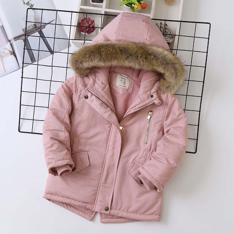 Fleece-lined Thickened Boys Cotton-padded Cotton Wadded Jacket - Cindi Book
