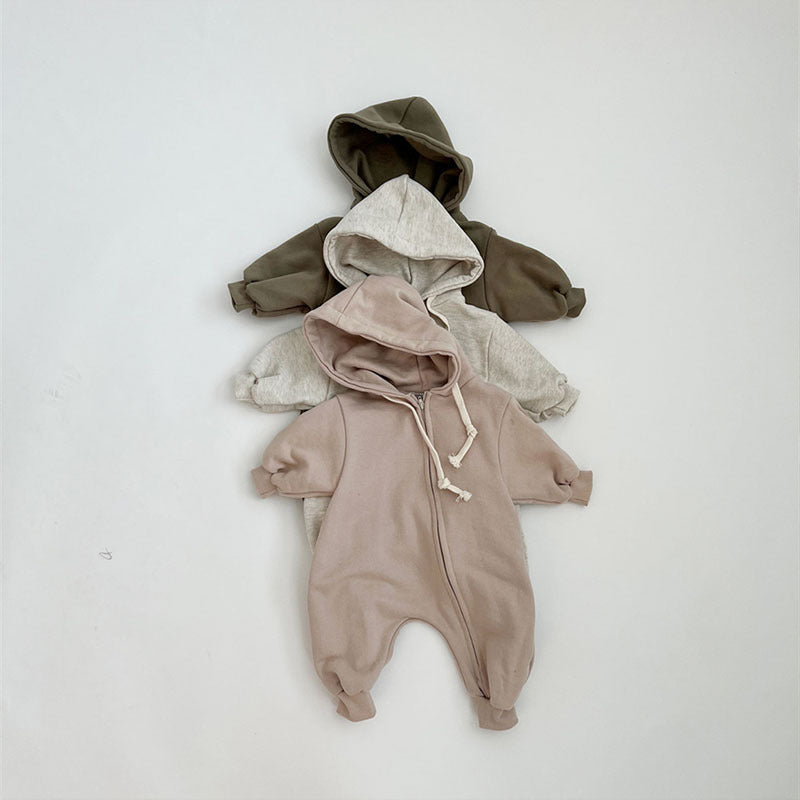 Long Sleeved Hoodie With Zipper For Baby Jumpsuit - Cindi Book